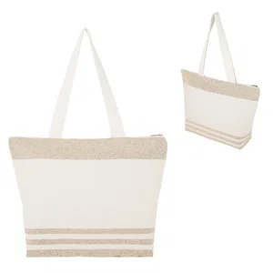 Marlo 10 Oz. Recycled Cotton Zippered Tote Bag