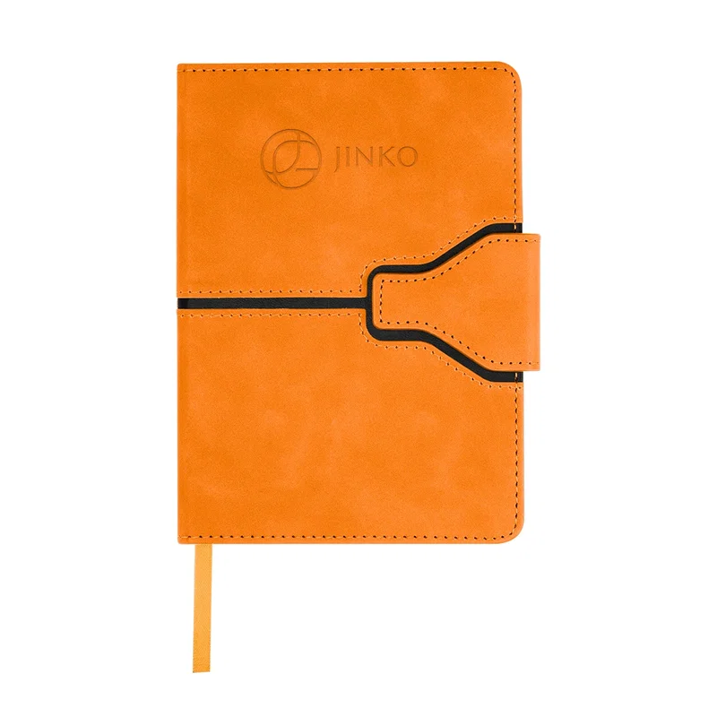 Neutral background isolates the journal for a clear look