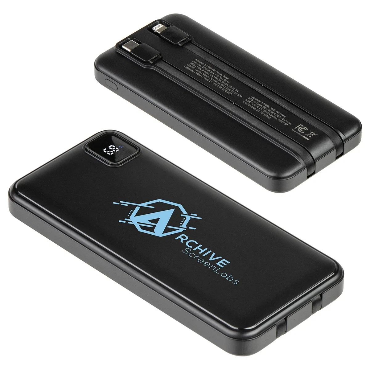 Side profile of the custom Marquis 20W PD Power Bank