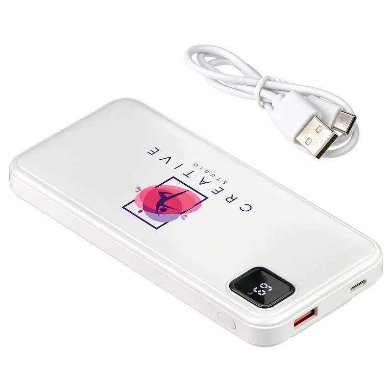 Custom Marquis 10000mAh Power Bank shown in a lineup of available color options