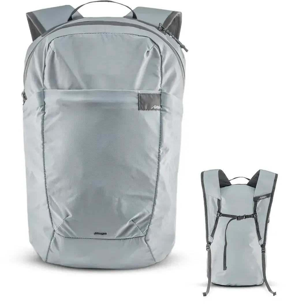 Ultralight packable backpack in black with a slim profile