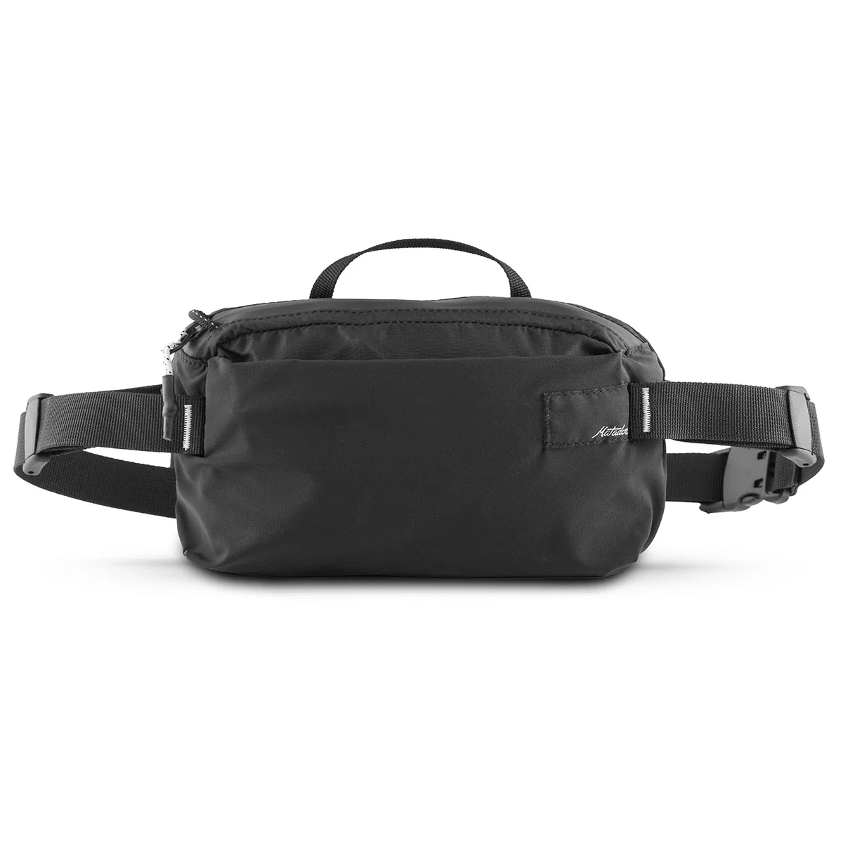 Adjustable buckle detail on the shoulder strap