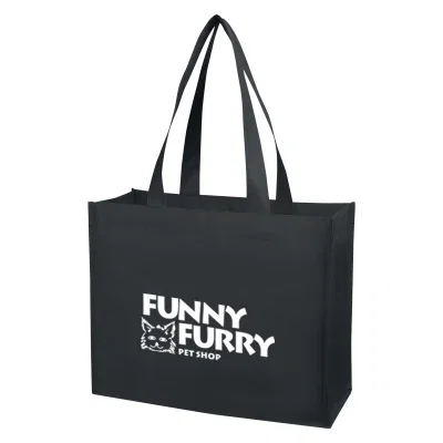Six inch gusset gives the shopper a boxy base