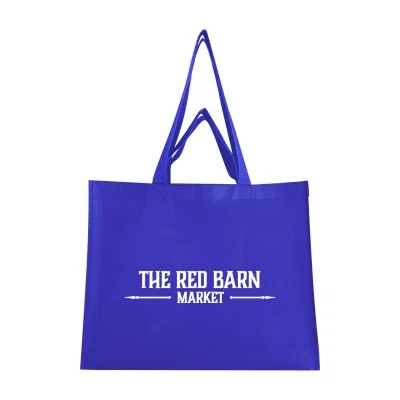 Matte Laminated Recycled Non-Woven Dual Handle Shopper Tote Bag — view 4