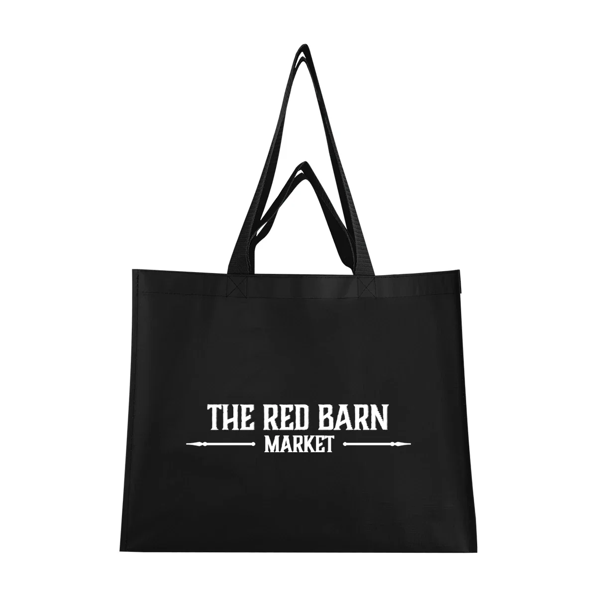 Matte Laminated Recycled Non-Woven Dual Handle Shopper Tote Bag — view 6