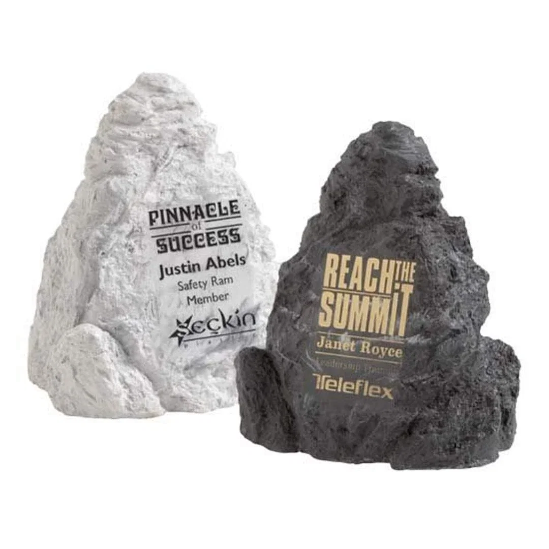 Custom Black or Carrara Marble Matterhorn Peak Award for employee recognition