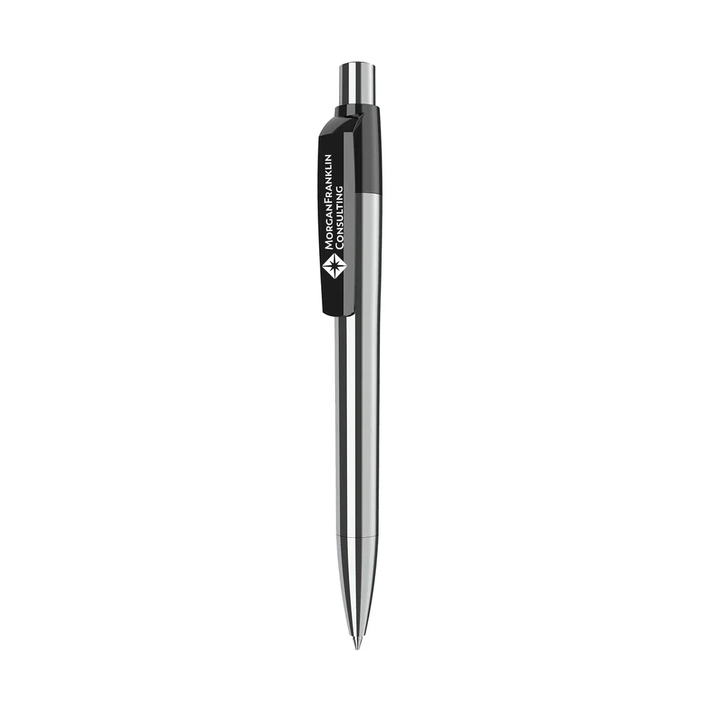 Maxema Mood Metal Chrome Pen Blue Ink — Black — view 2
