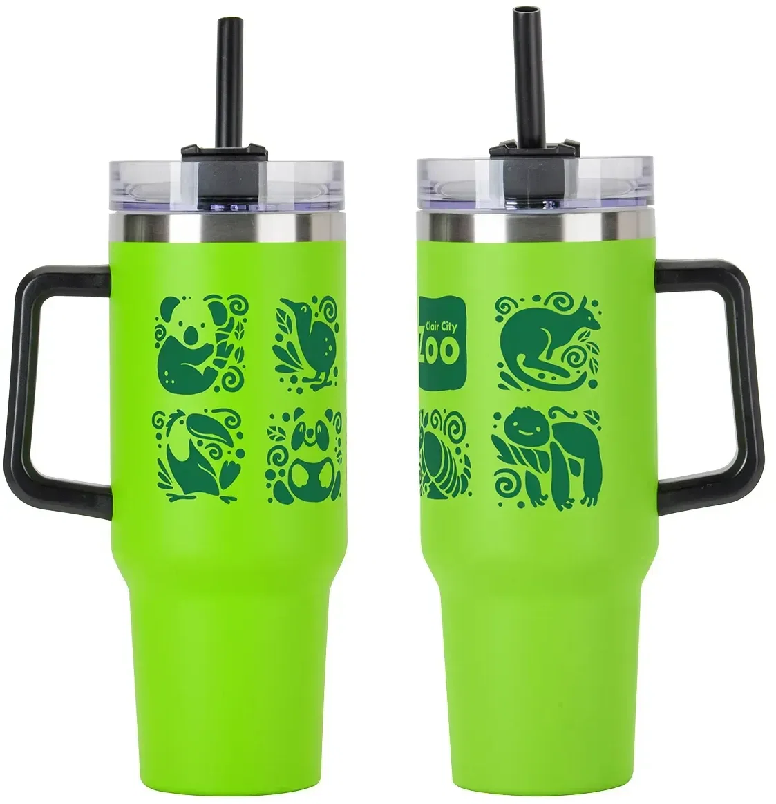 Maxim 40 oz branded tumbler logo imprint area, custom vacuum insulated travel mug