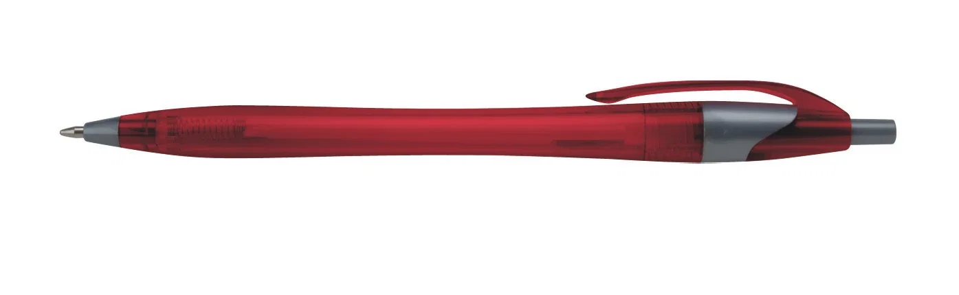 Mayflower Speedwell Smooth-Write Pen. Smooth-writing plastic pen with silver trim for daily office notes, view 3