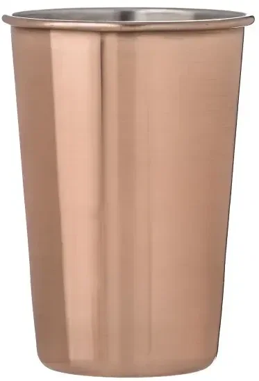 Custom Copper Plated Pint Glass Cup — view 2
