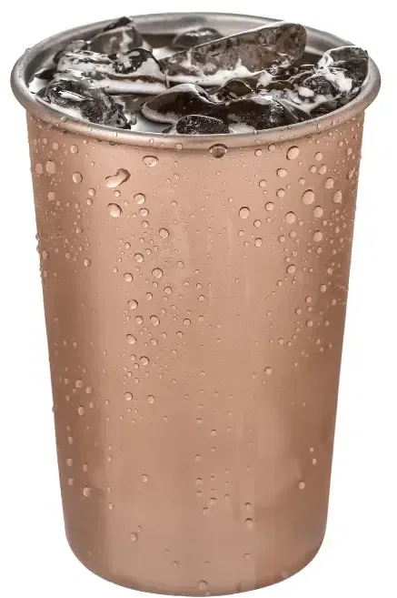 Custom Copper Plated Pint Glass Cup — view 3