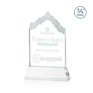 Starfire Crystal Mountain Peak Award on an Optical Crystal Base