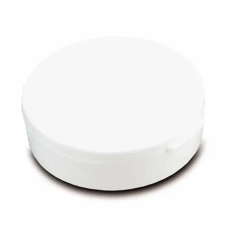 Med-Week Seven-Compartment Pill Box. Round 7-compartment polypropylene pill box for weekly medication organization, view 2