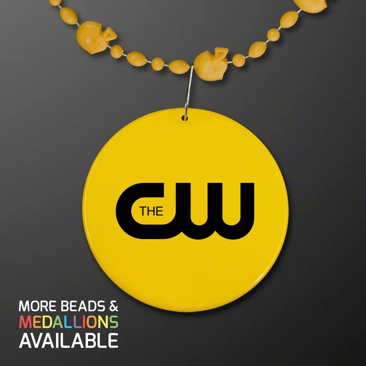 Medallion w/ Bead Necklace (Non-Light Up) — view 5