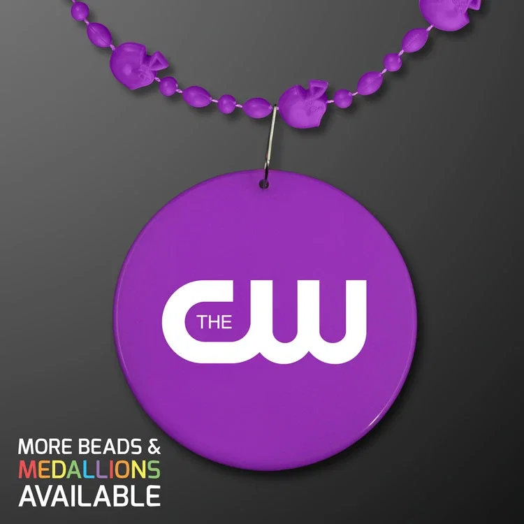 Medallion w/ Bead Necklace (Non-Light Up) — view 7