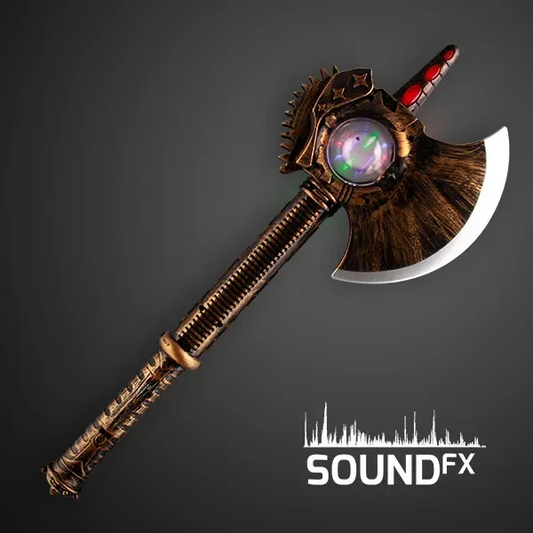 Medieval Axe Toy with Spinning Lights & Sound Effects — view 2