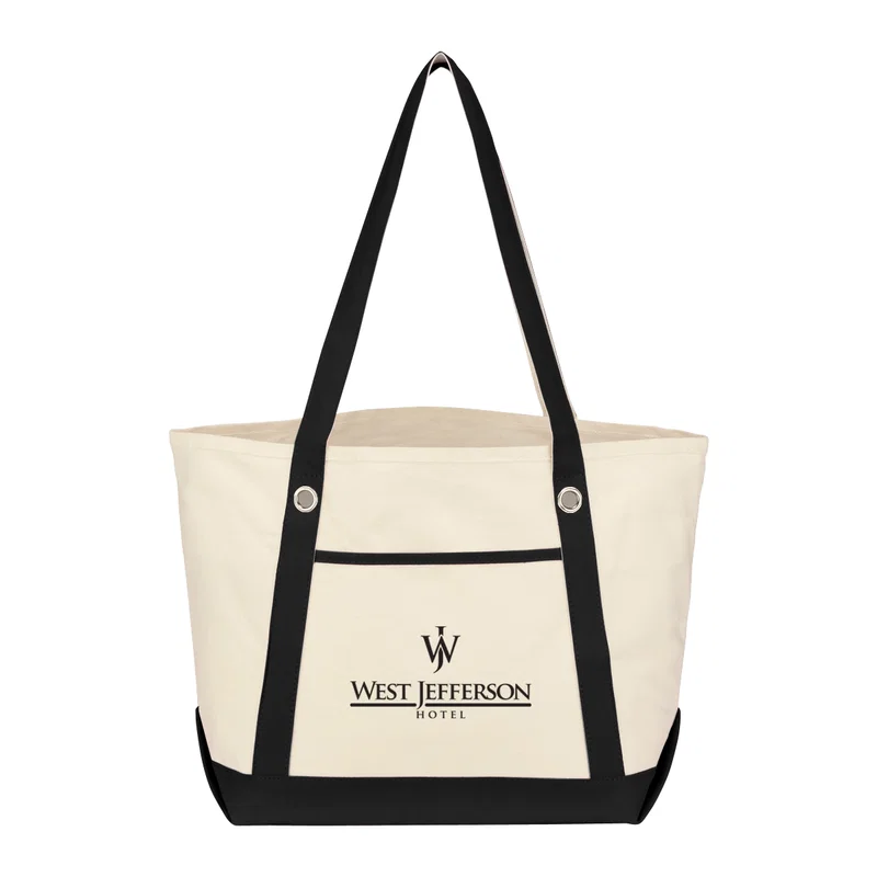 Medium Cotton Canvas Sailing Tote Bag — view 2