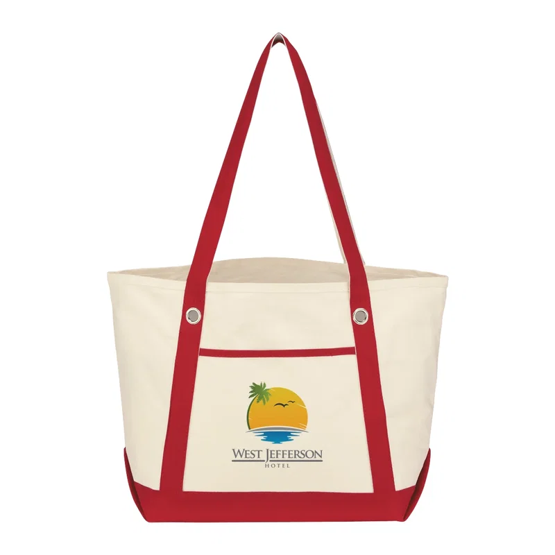 Medium Cotton Canvas Sailing Tote Bag — view 17