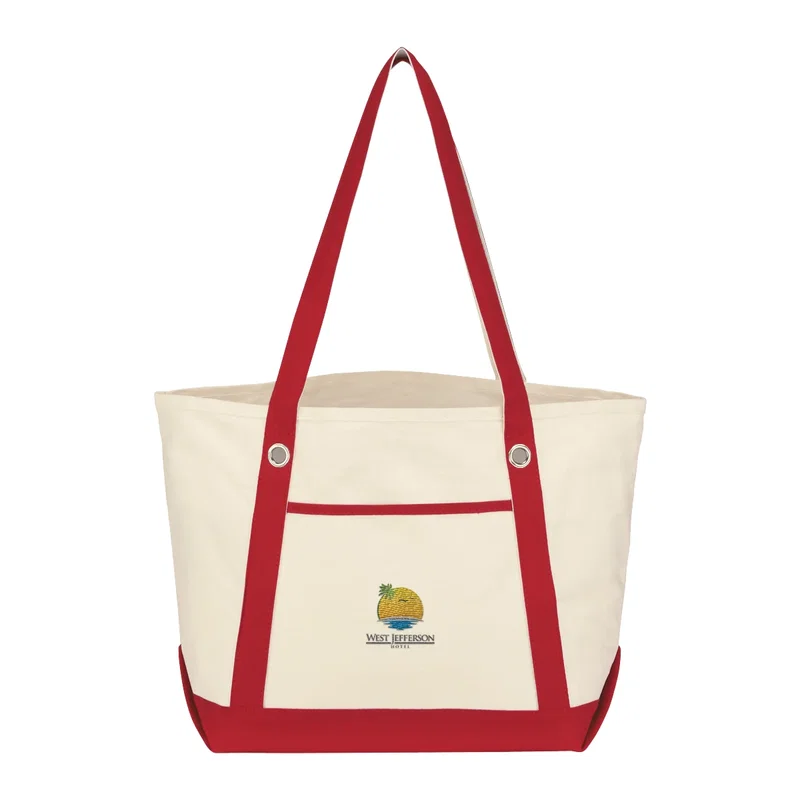 Medium Cotton Canvas Sailing Tote Bag — view 18