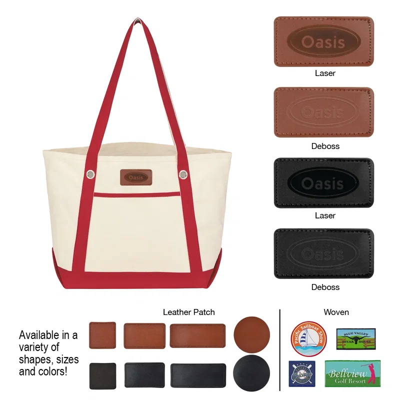 Medium Cotton Canvas Sailing Tote Bag — view 20