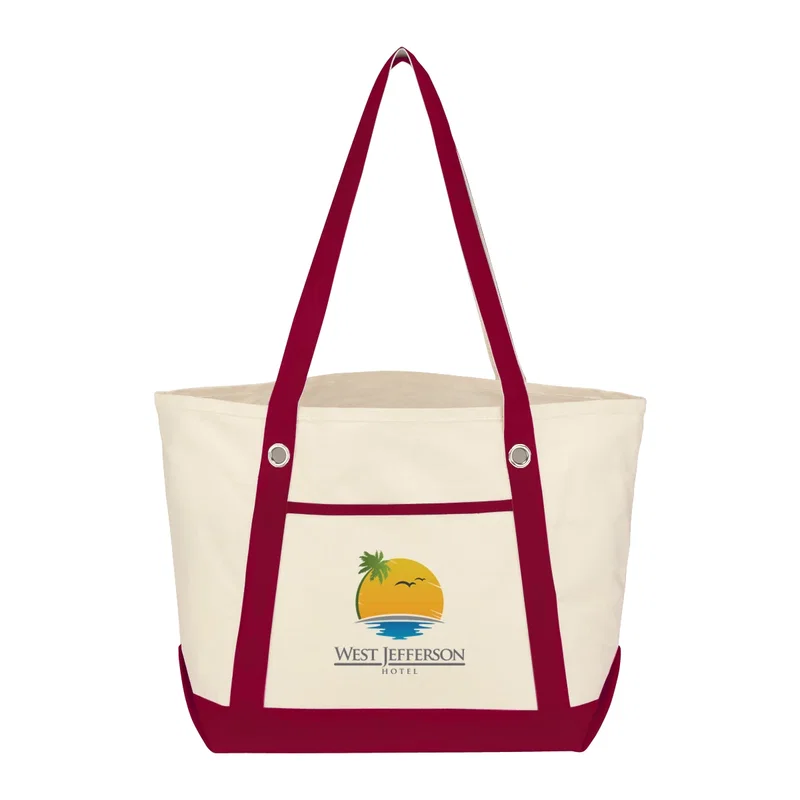 Medium Cotton Canvas Sailing Tote Bag — view 29