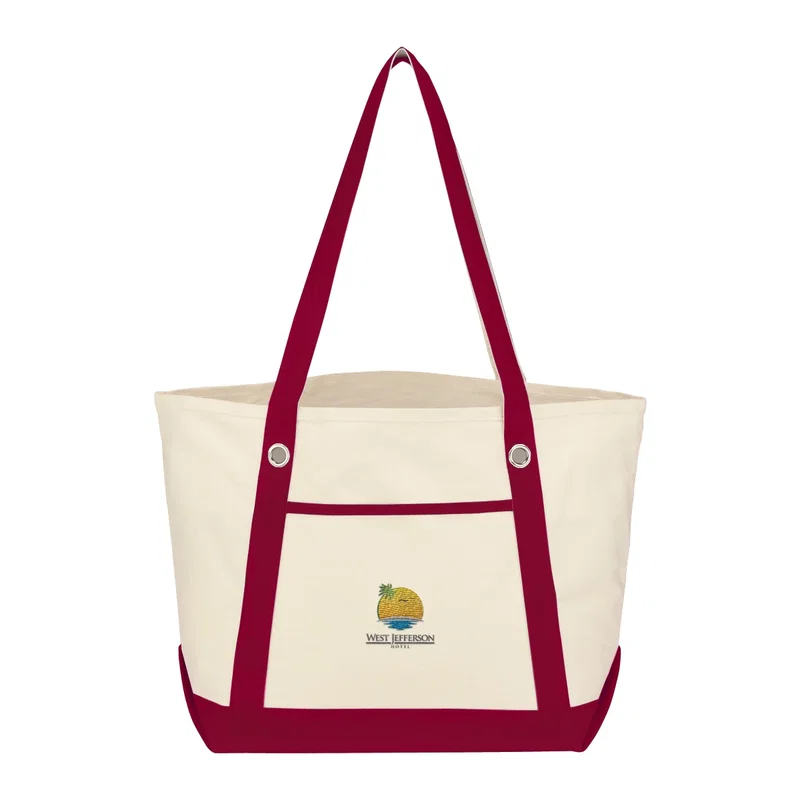 Medium Cotton Canvas Sailing Tote Bag — view 30