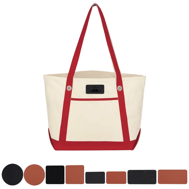Medium Cotton Canvas Sailing Tote Bag — view 40