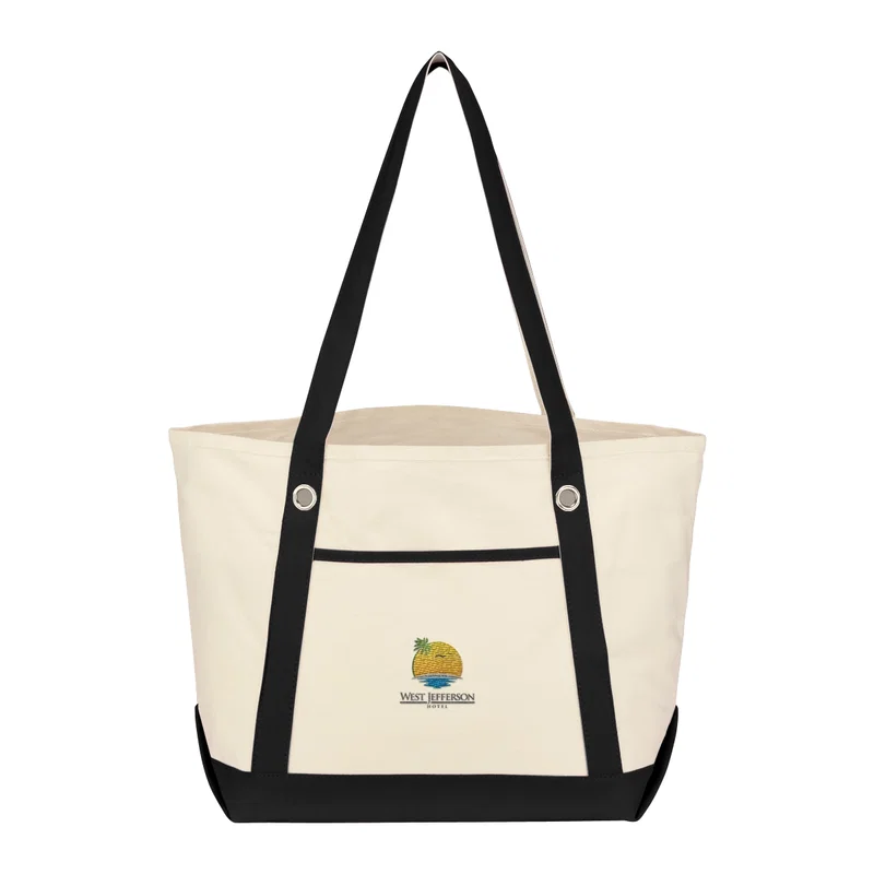 Medium Cotton Canvas Sailing Tote Bag — view 9