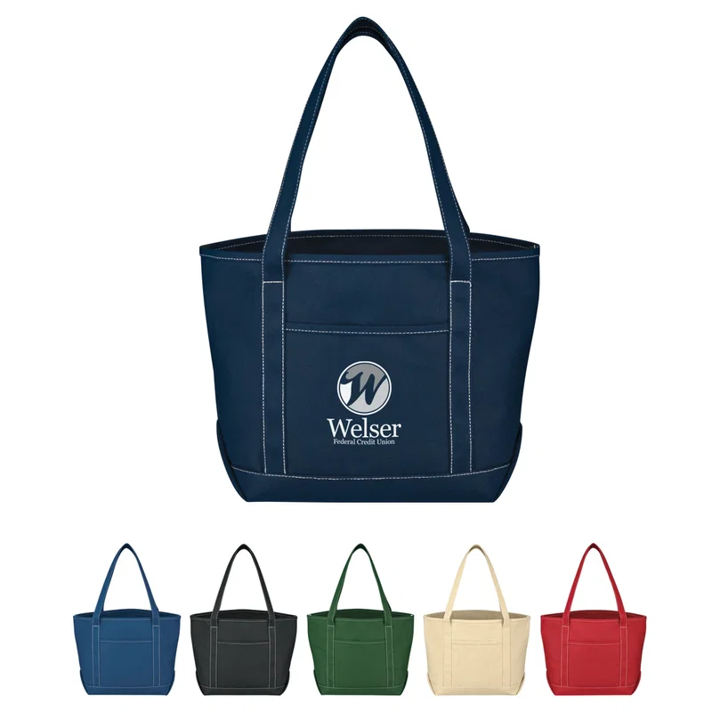 Medium Cotton Canvas Yacht Tote Bag — view 11