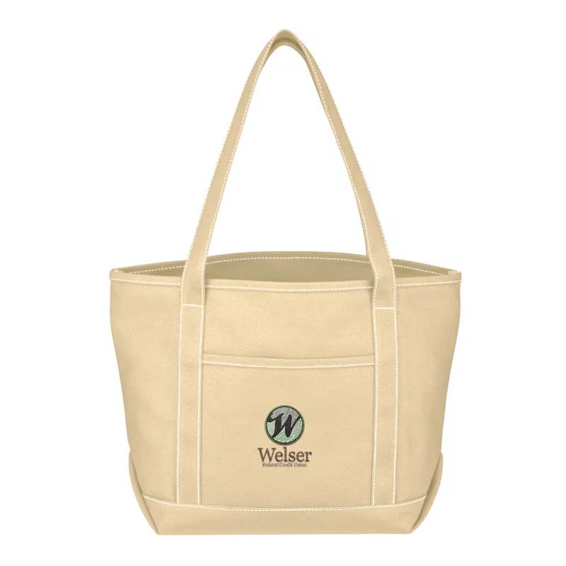 Medium Cotton Canvas Yacht Tote Bag — view 9