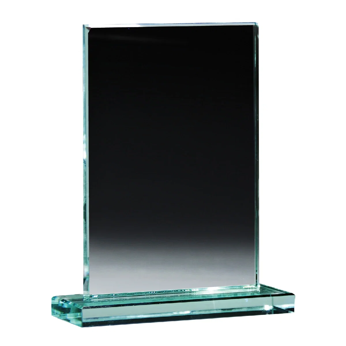 Front surface left clear for engraved recognition text