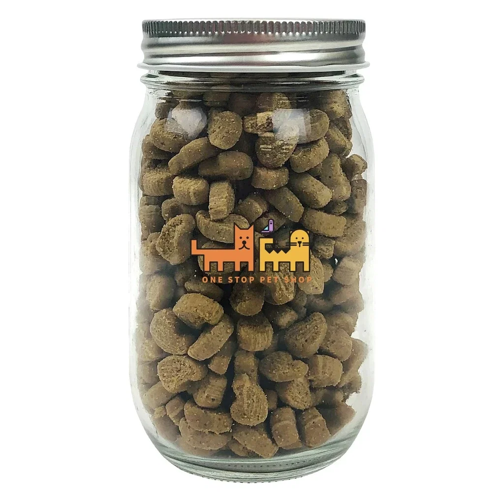 Medium Jar Pet Fill — Clear,Candy Fill: Cat Treats