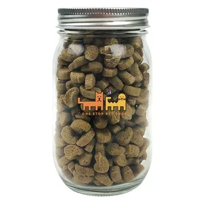Pet Treat 16 Ounce Glass Jar, 3.05" x 5.35", Full-Color Imprint
