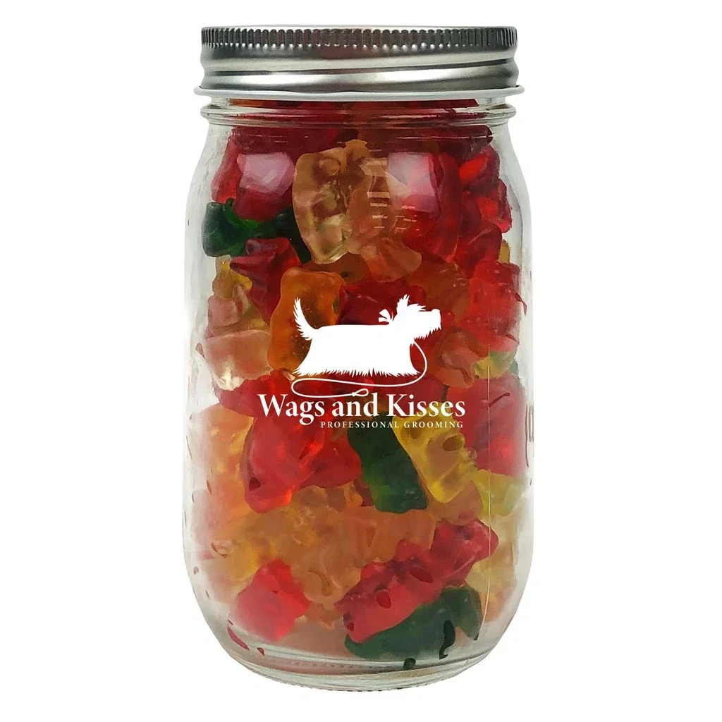 Medium Jar Standard Fill — Clear,Candy Fill: Gummy Bears