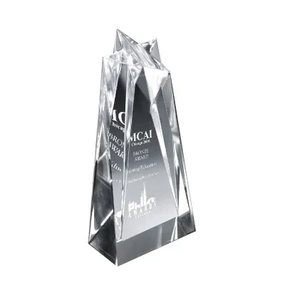 Star sculpture award standing eight inches tall on a base