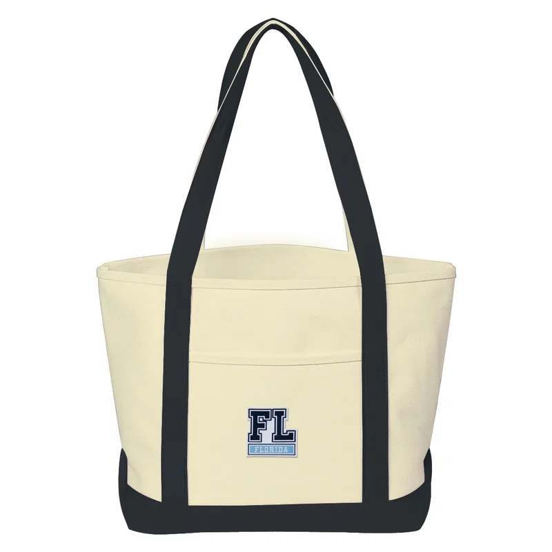 Medium Starboard Cotton Canvas Tote Bag With Tackle Twill Patch — view 12