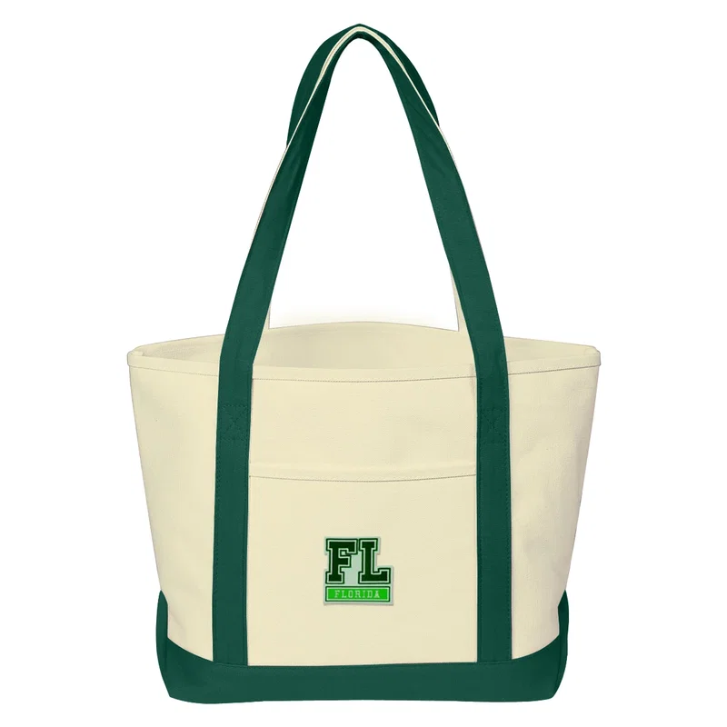 Medium Starboard Cotton Canvas Tote Bag With Tackle Twill Patch — view 2