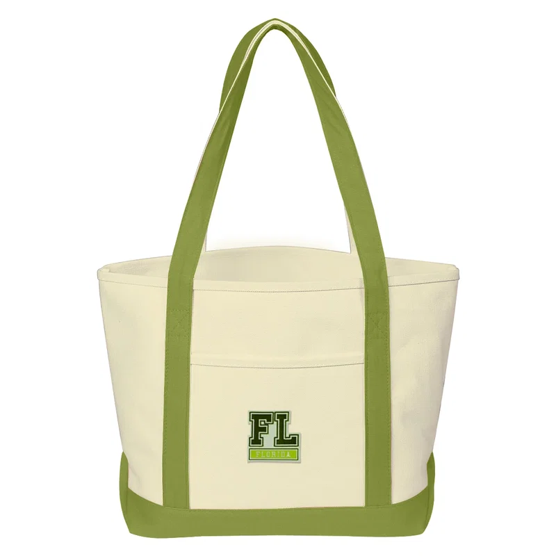 Medium Starboard Cotton Canvas Tote Bag With Tackle Twill Patch — view 4