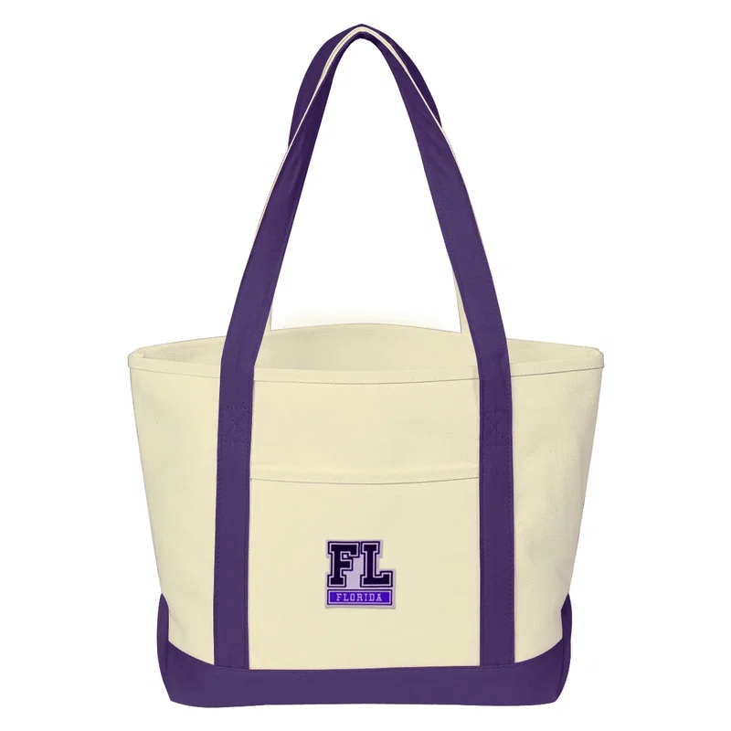 Medium Starboard Cotton Canvas Tote Bag With Tackle Twill Patch — view 8