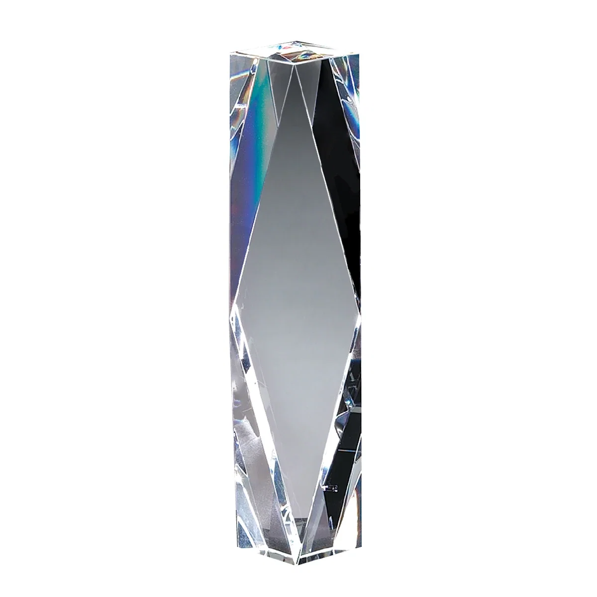 Front face of the tall trophy left blank for engraving