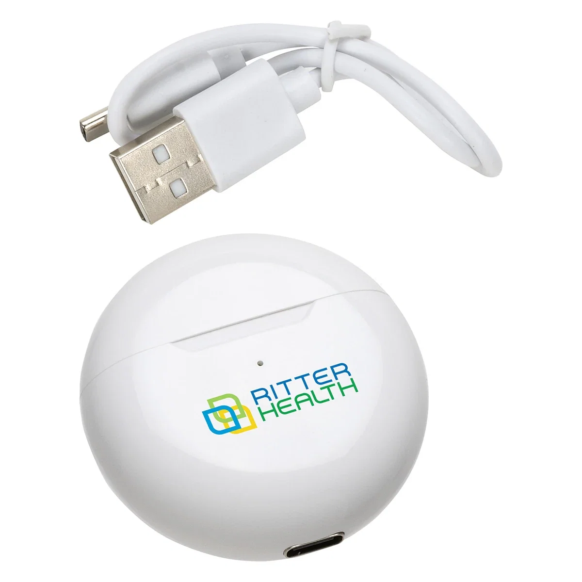 Side profile of the Medley TWS earbuds charging case