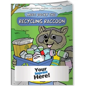 Meet Rocky the Recycling Raccoon Coloring Book