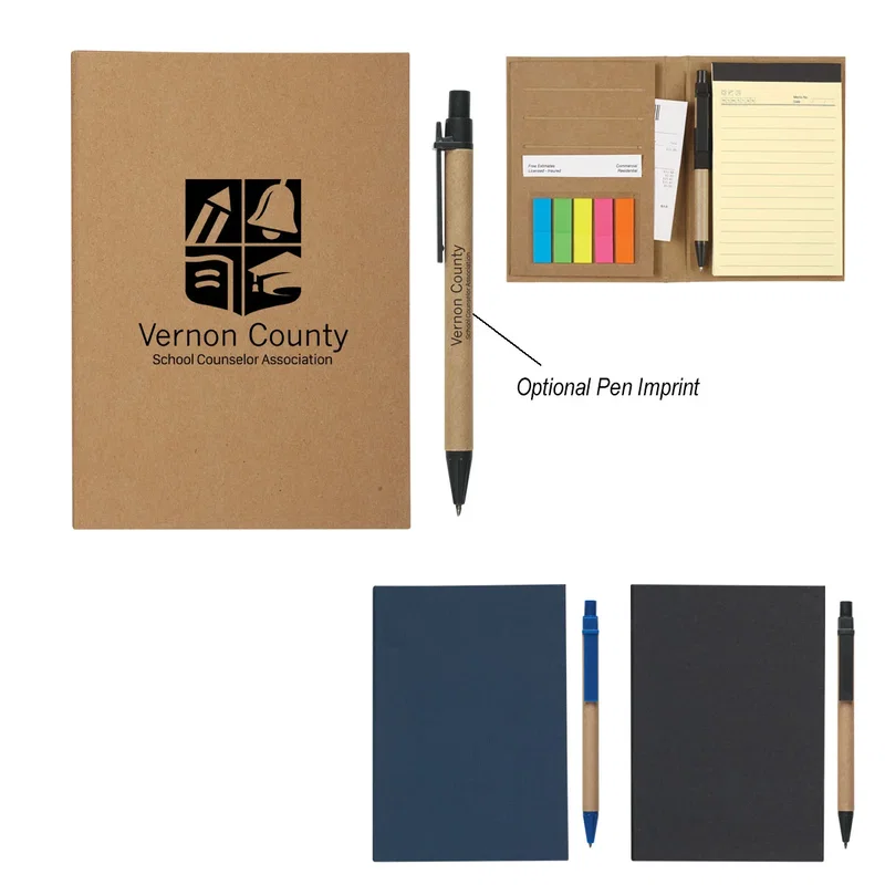 Meeting Mate Notebook w/ Pen & Sticky Flags — view 5