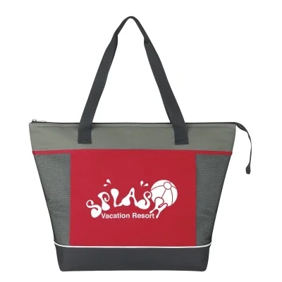 Red version shown with contrasting gray accents