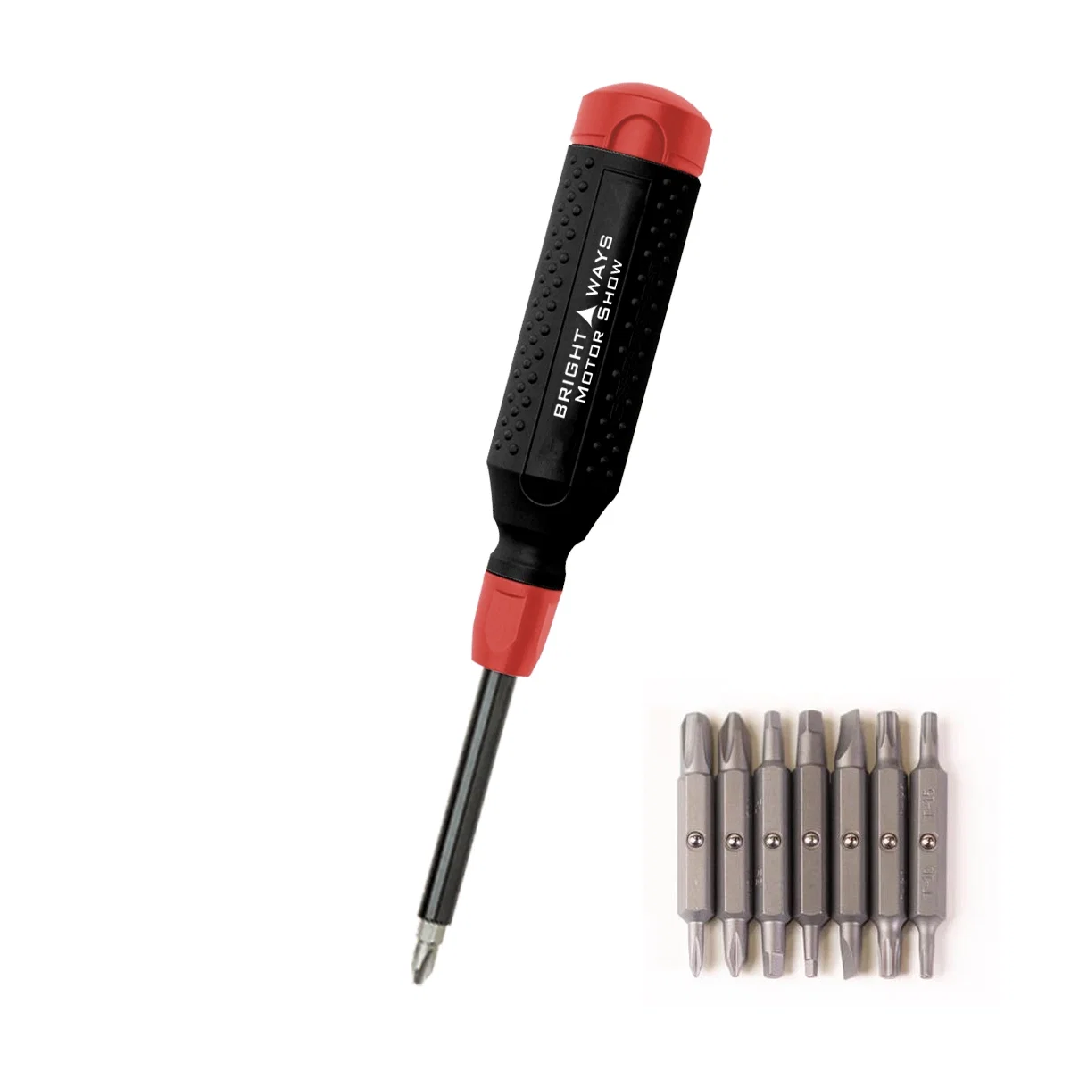 Bit cartridge pulled from the base of the grip