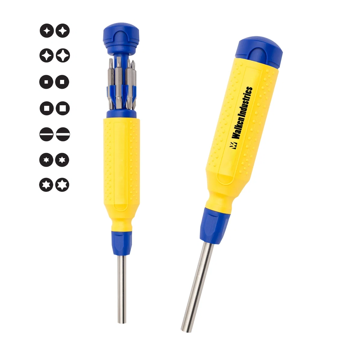Held in hand while driving a screw