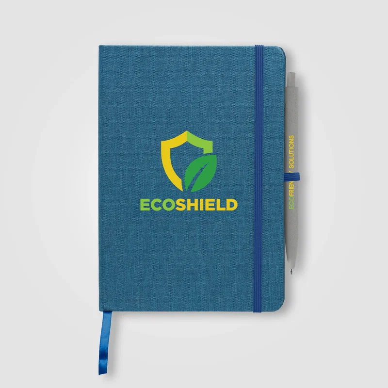 Melville 5.8" x 8.3" RPET Notebook & Zen Pen Gift Set	 - ColorJet — view 4