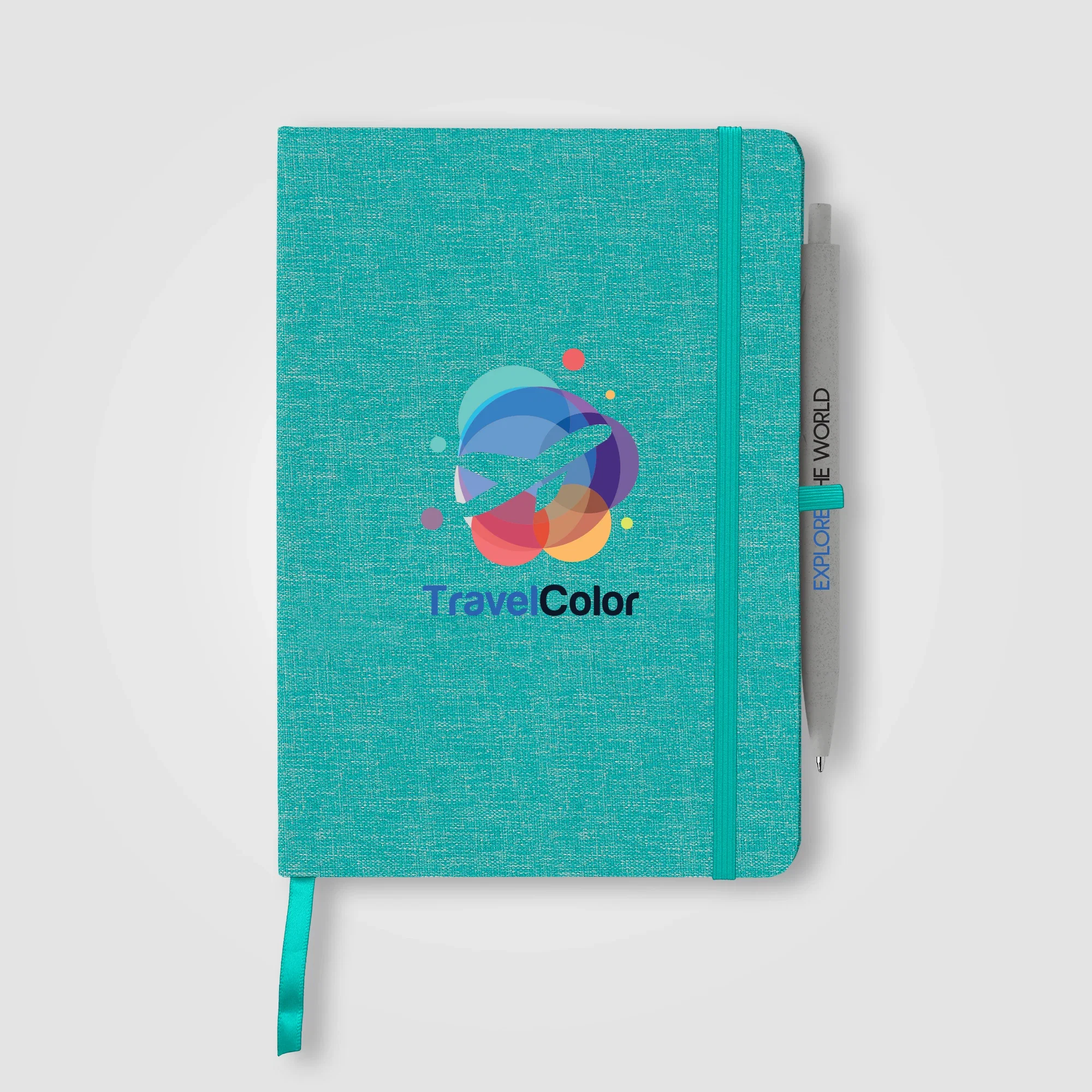 Melville 5.8" x 8.3" RPET Notebook & Zen Pen Gift Set	 - ColorJet — view 3