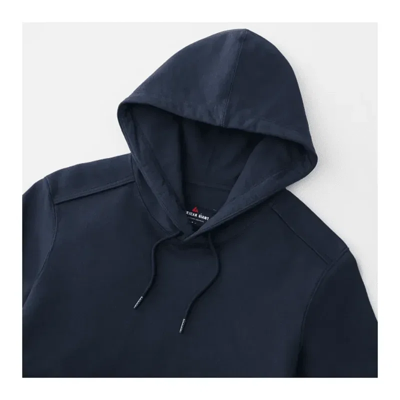 Men's American Giant Classic Heavyweight Fleece Pullover Hoodie — view 2