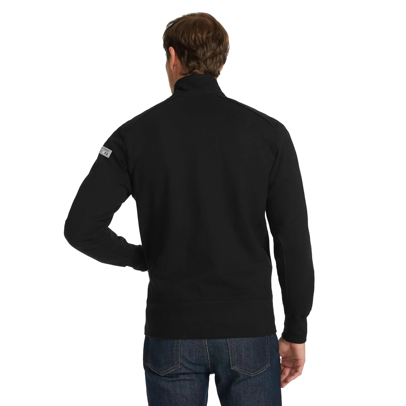 Customized American Giant Moto Full Zip Jacket for Men — view 25